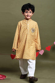Sher Singh Cotton Silk Kurta Pajama Set
